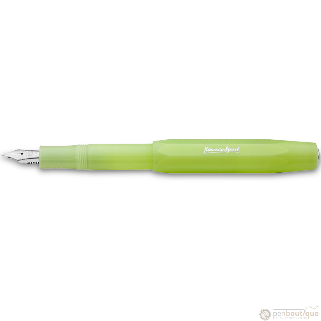 Kaweco Frosted Sport Fountain Pen - Fine Lime-Pen Boutique Ltd