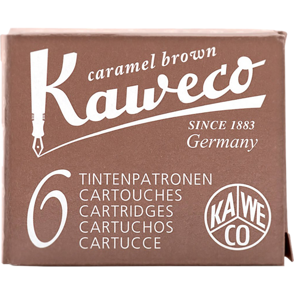 Kaweco Ink Cartridges - 6 pieces - Caramel Brown-Pen Boutique Ltd
