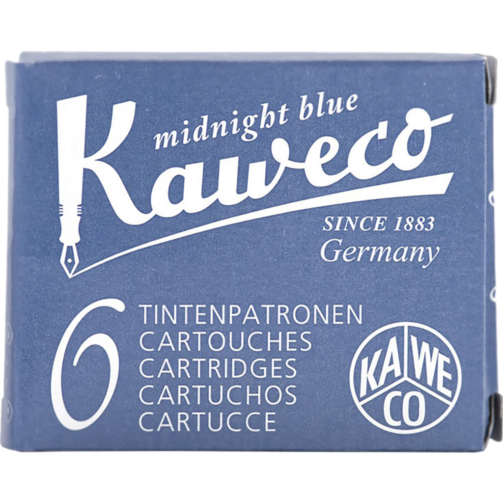 Kaweco Ink Cartridges 6 pieces Midnight Blue Pen Boutique Ltd