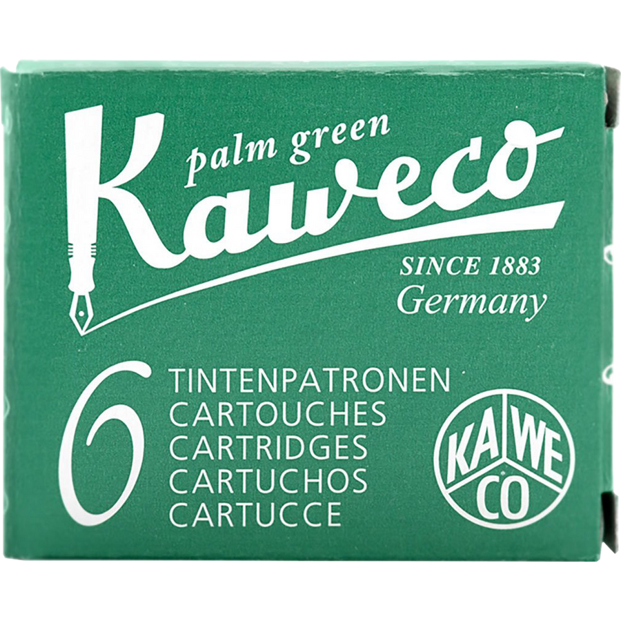 Kaweco Ink Cartridges 6 pieces Palm Green Pen Boutique Ltd
