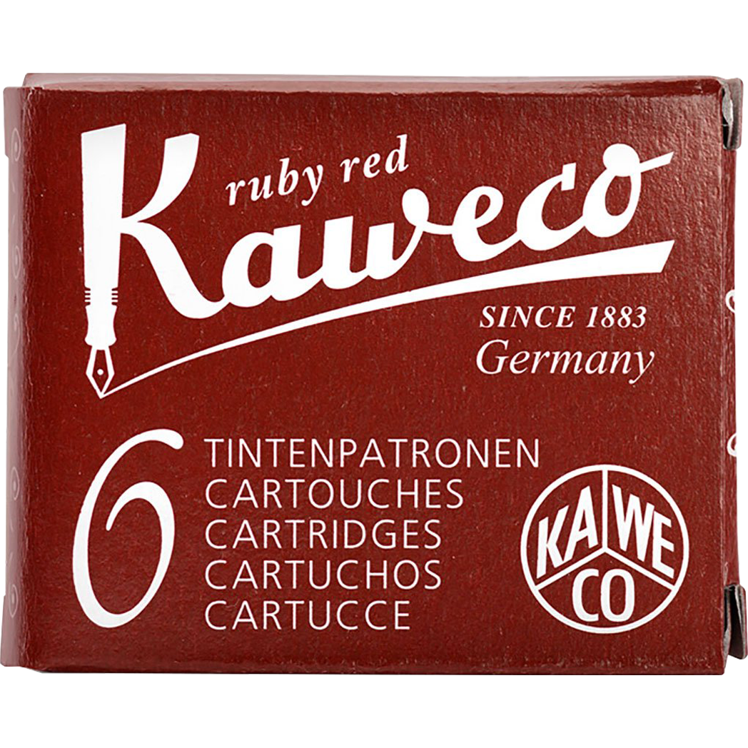 Kaweco Ink Cartridges - 6 pieces - Ruby Red-Pen Boutique Ltd