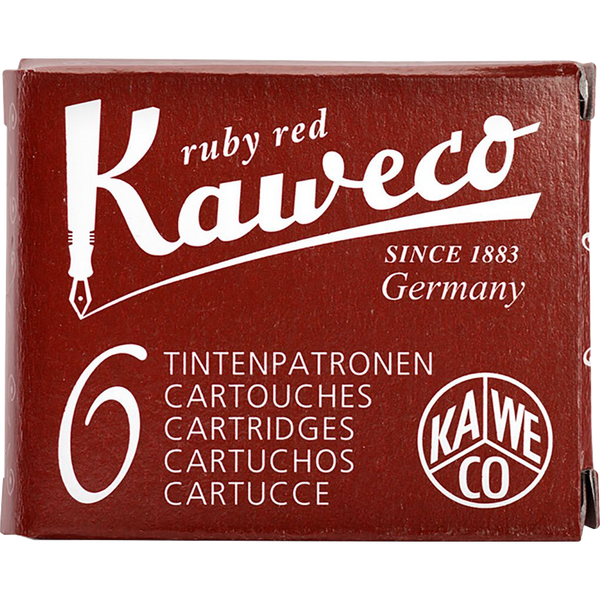 Kaweco Ink Cartridges - 6 pieces - Ruby Red-Pen Boutique Ltd