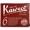 Kaweco Ink Cartridges - 6 pieces - Ruby Red-Pen Boutique Ltd