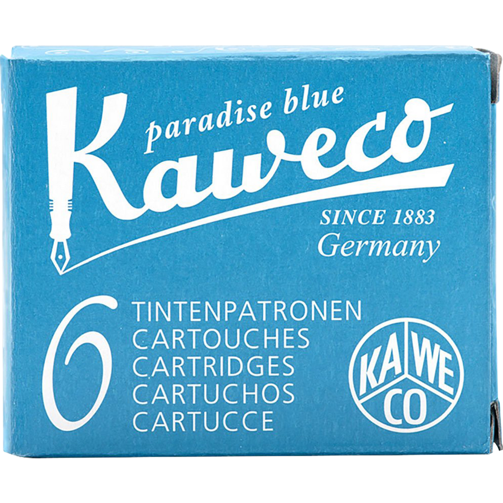 Kaweco Ink Cartridges - 6 pieces - Turquoise-Pen Boutique Ltd