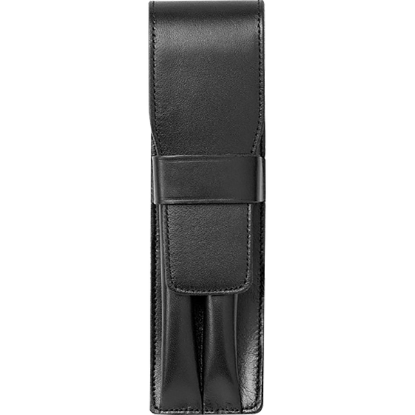 Lamy Leather Black Two Pen Case-Pen Boutique Ltd