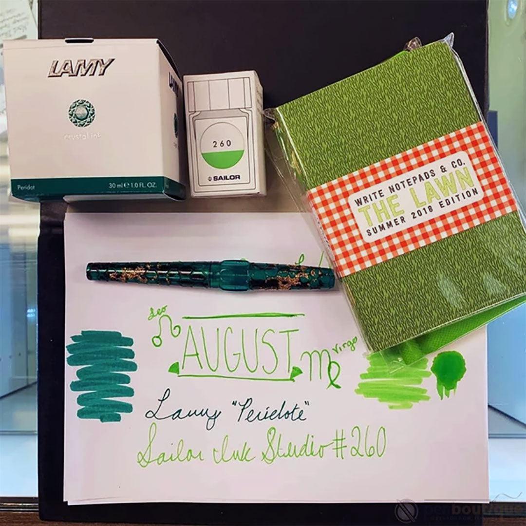 Lamy T53 Crystal Ink Bottle - 420 Peridot-Pen Boutique Ltd