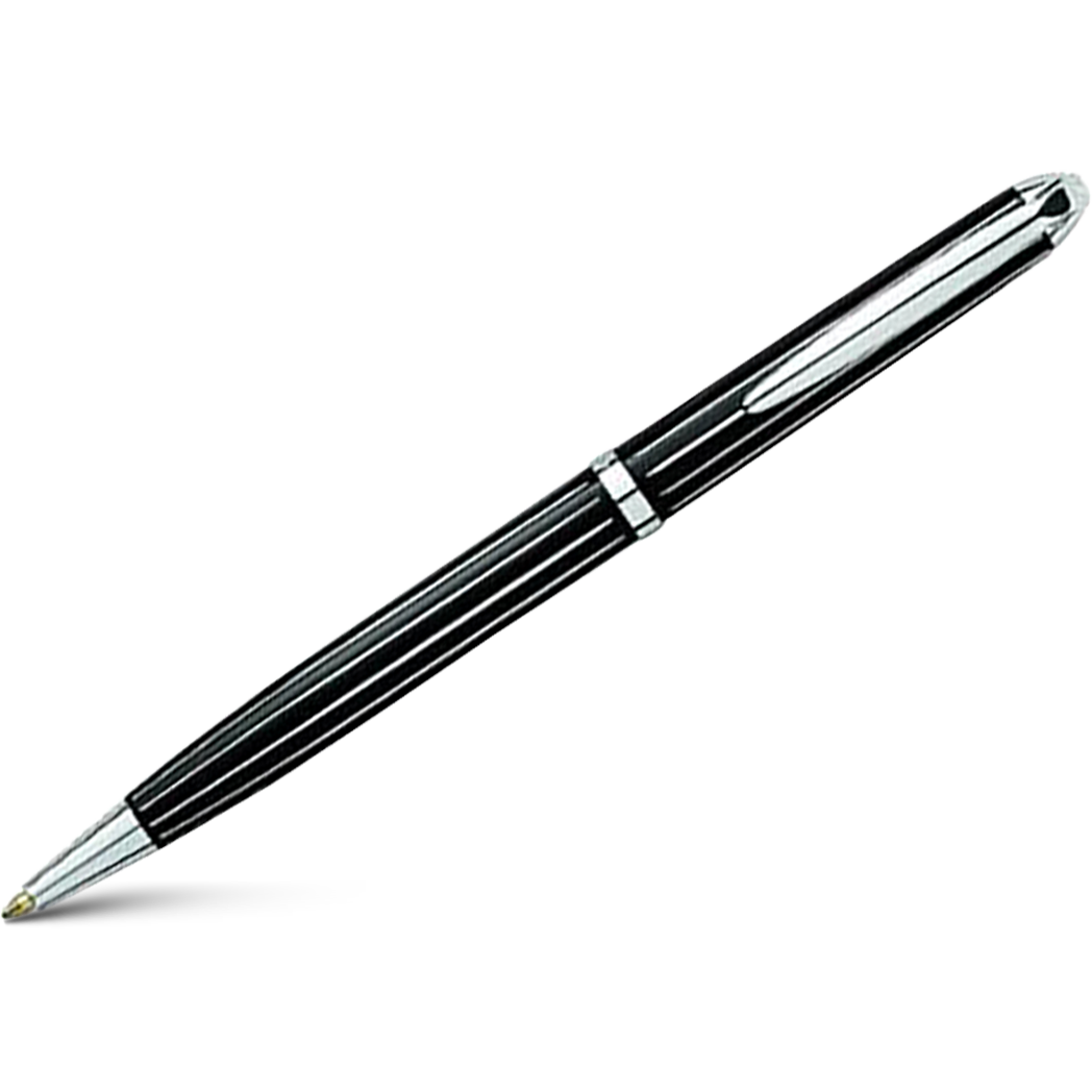 Laban Ballpoint Pen - Black Diamond - Sterling Silver Trim-Pen Boutique Ltd