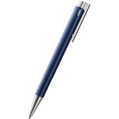 Lamy Logo M+ Blue Glossy Ballpoint Pen-Pen Boutique Ltd