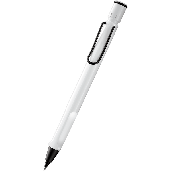 Lamy Safari Mechanical Pencil - White - Black Trim (Special Edition)-Pen Boutique Ltd