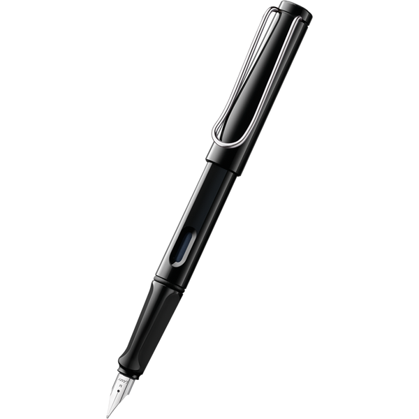 Lamy Safari Shiny Black Fountain Pen-Pen Boutique Ltd