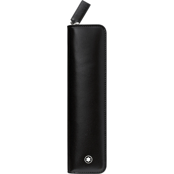 Montblanc Meisterstuck Pen Pouch - Black (Zipper Closure)-Pen Boutique Ltd