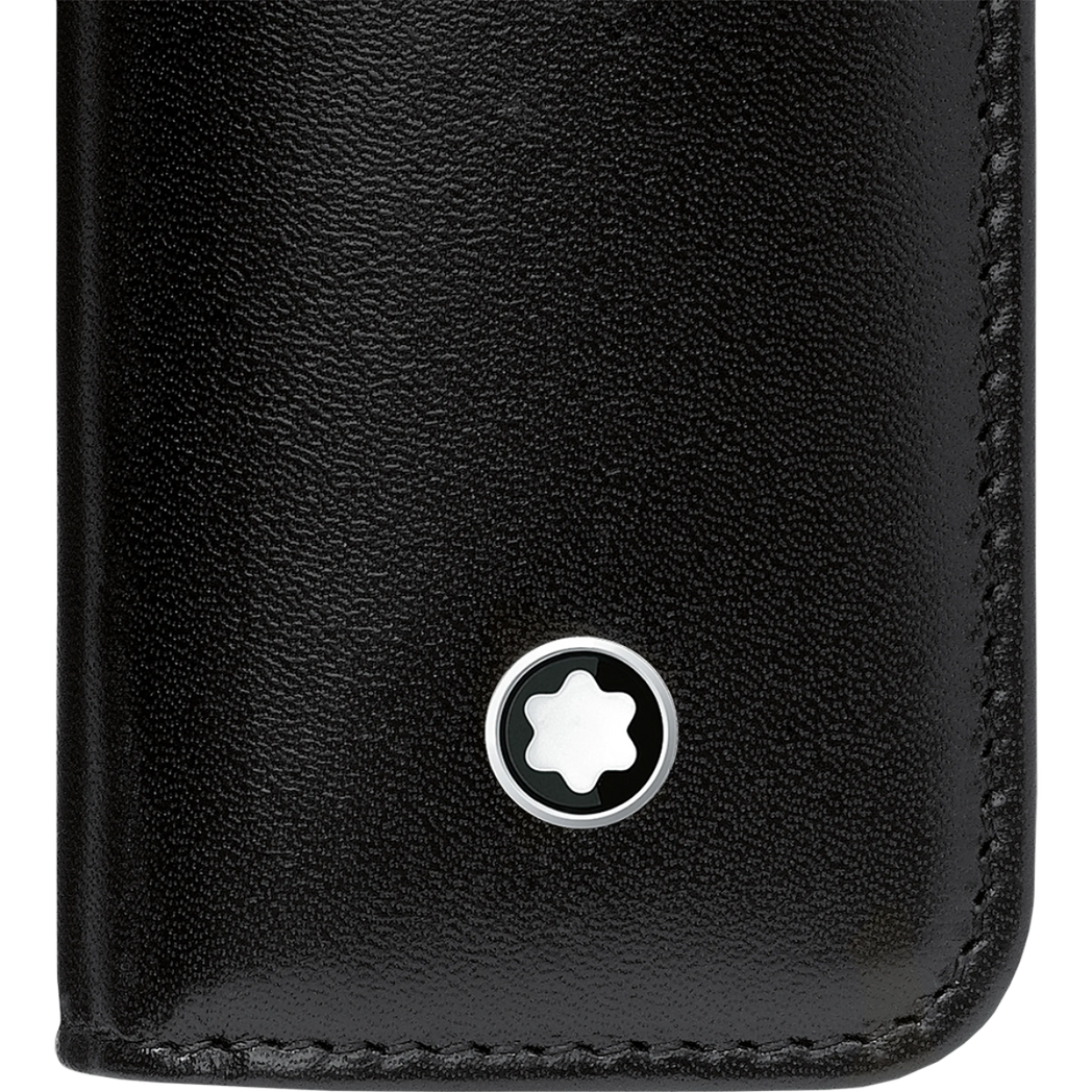 Montblanc Meisterstuck Pen Pouch Black Zipper Closure Pen