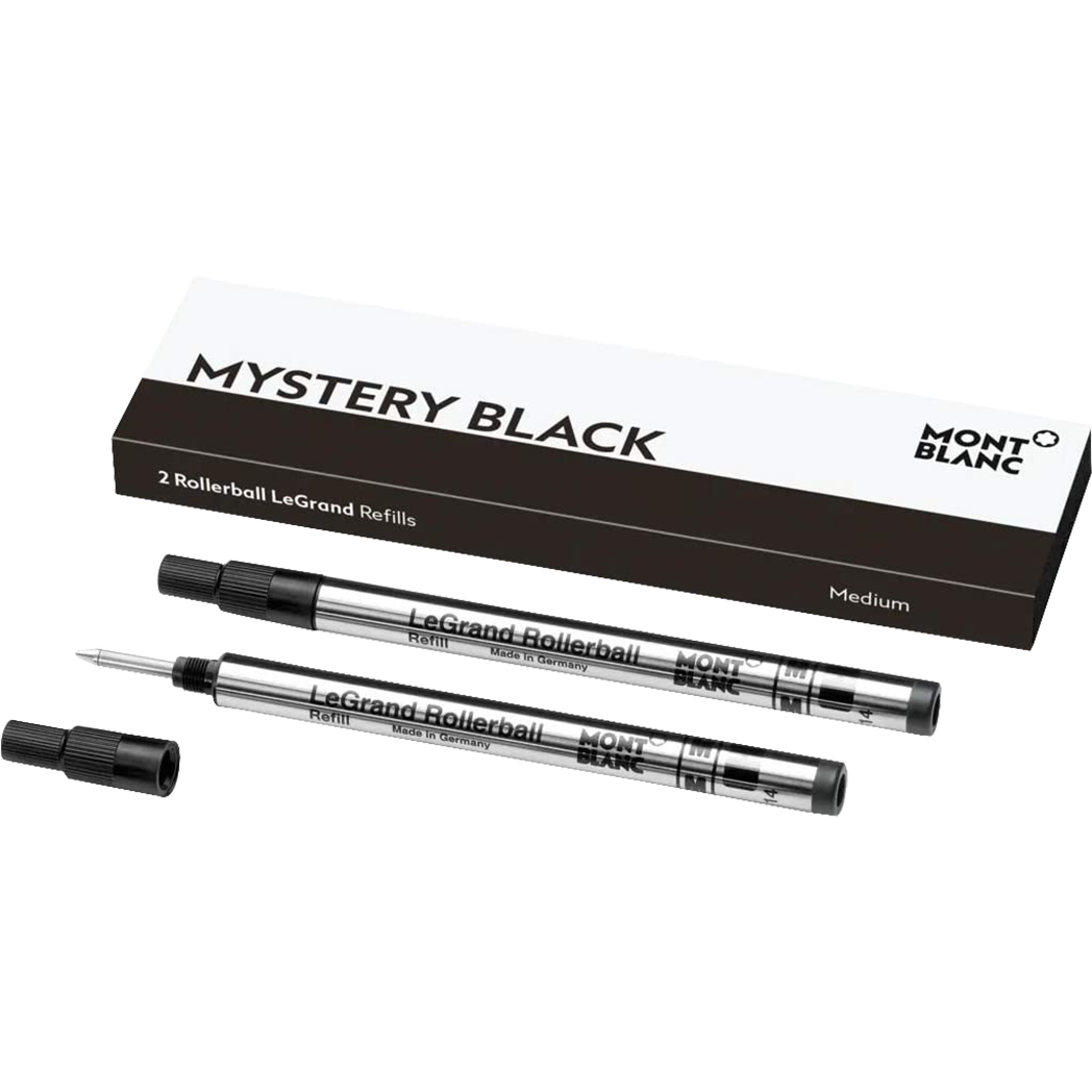 Montblanc Legrand Rollerball Refill - Mystery Black (2 Per Pack)-Pen Boutique Ltd