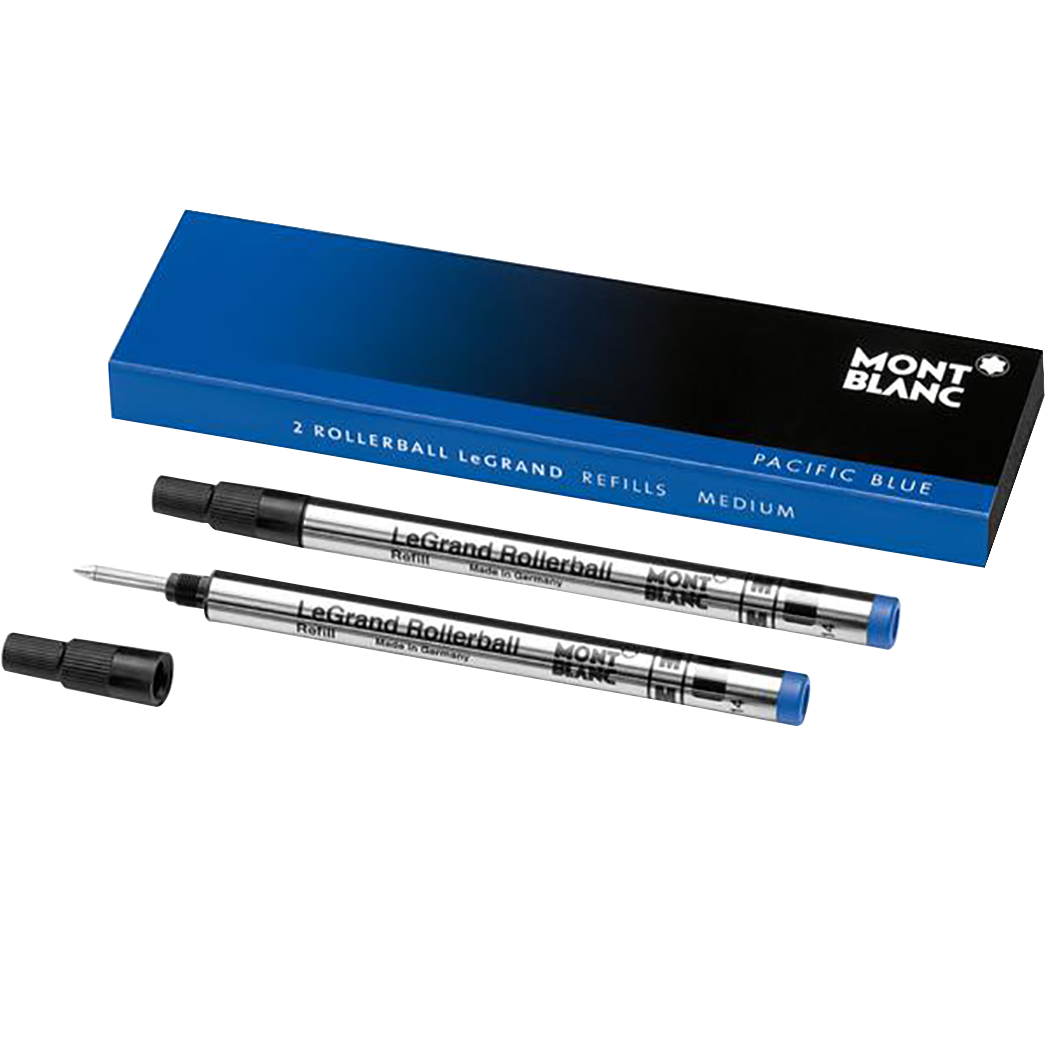 Montblanc Rollerball Refill - Pacific Blue (Fits LeGrand Rollerball Pen)-Pen Boutique Ltd