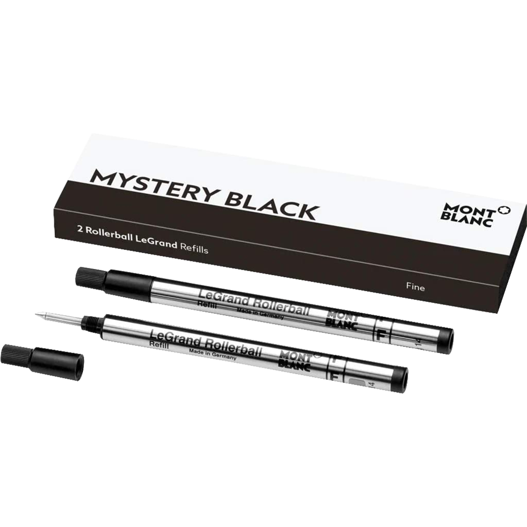 Montblanc Legrand Rollerball Refill - Mystery Black (2 Per Pack)-Pen Boutique Ltd