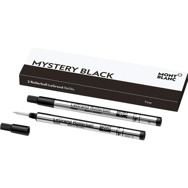 Montblanc Legrand Rollerball Refill - Mystery Black (2 Per Pack)-Pen Boutique Ltd