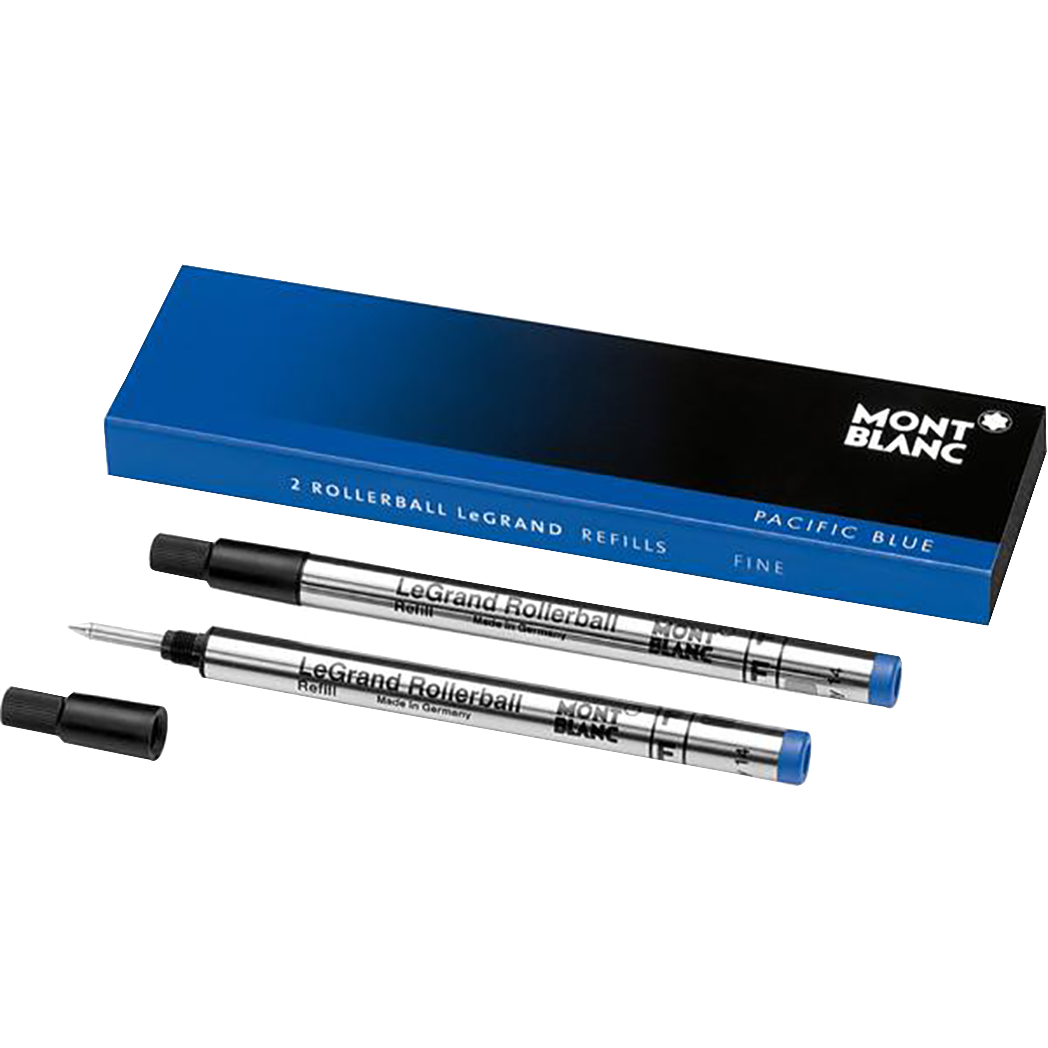 Montblanc Rollerball Refill - Pacific Blue (Fits LeGrand Rollerball Pen)-Pen Boutique Ltd