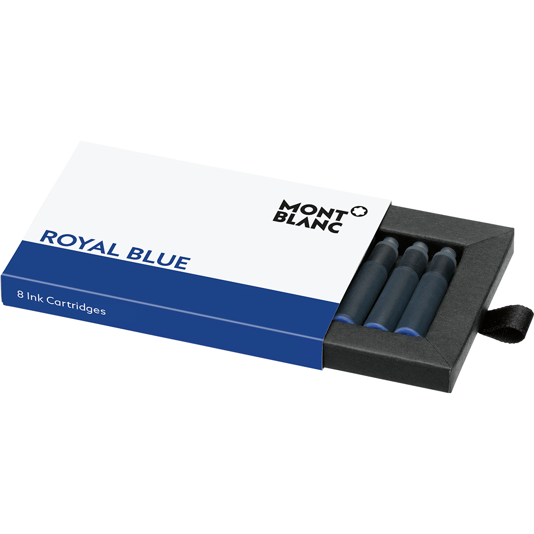 Montblanc Ink Cartridges - Royal Blue (8 Per Pack)-Pen Boutique Ltd