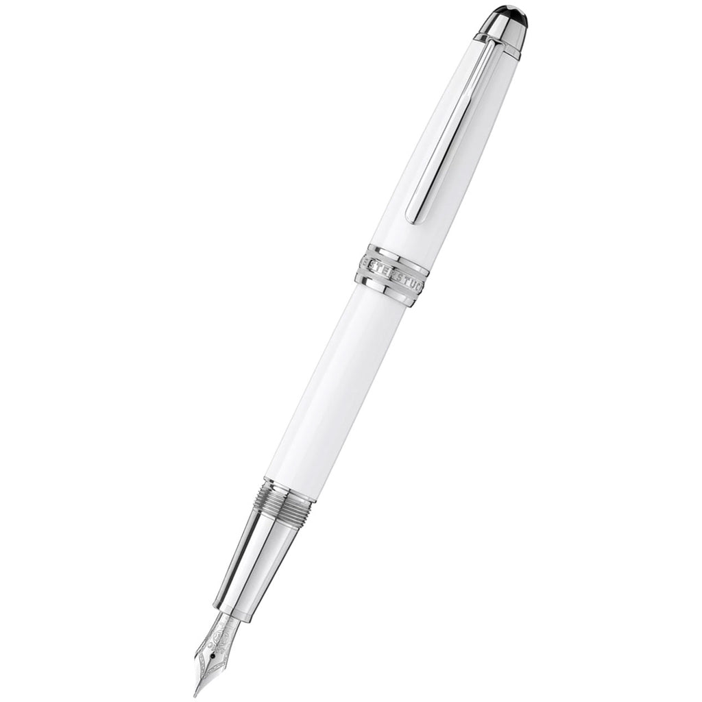 Montblanc Meisterstück Fountain Pen - Solitaire White - Platinum Trim - Classique-Pen Boutique Ltd