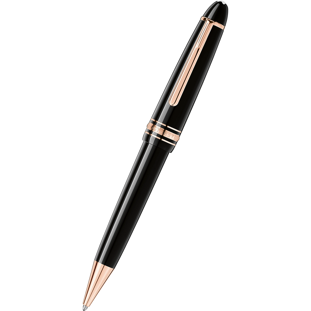 Montblanc Meisterstück Ballpoint Pen - Black - Red Gold Trim - Legrand-Pen Boutique Ltd