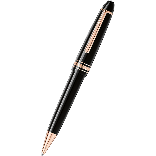 Montblanc Meisterstück Ballpoint Pen - Black - Red Gold Trim - Legrand-Pen Boutique Ltd