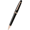 Montblanc Meisterstück Ballpoint Pen - Black - Red Gold Trim - Legrand-Pen Boutique Ltd