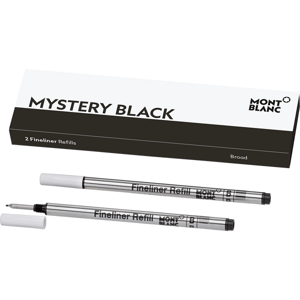 Montblanc LeGrand Fineliner Refill - Mystery Black - Broad (2 Per Pack)-Pen Boutique Ltd