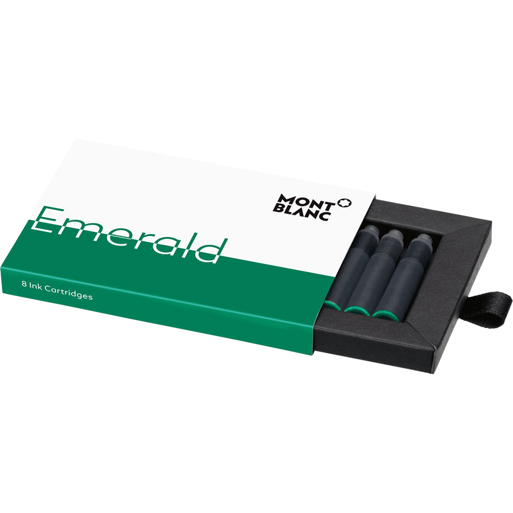 Montblanc Ink Cartridges - Emerald Green (8 Per Pack)-Pen Boutique Ltd