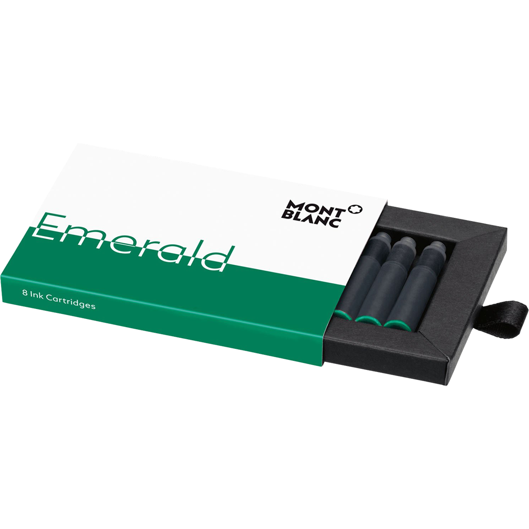Montblanc Ink Cartridges - Emerald Green (8 Per Pack)-Pen Boutique Ltd