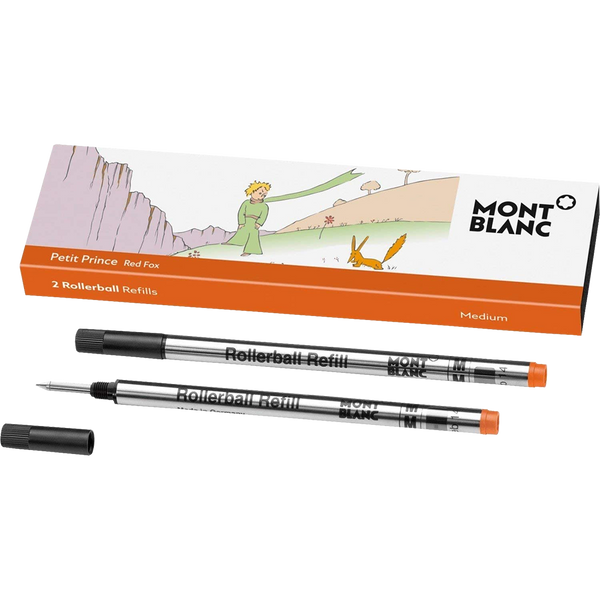 Montblanc Rollerball Refill - Le Petit Prince & the Red Fox - Medium (2 Per Pack)-Pen Boutique Ltd