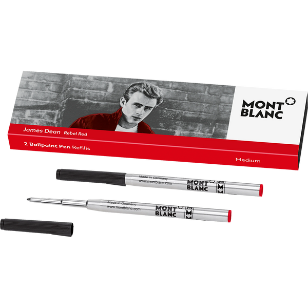 Montblanc Ballpoint Refill - Great Characters - James Dean 2018 - Medium (2 Per Pack)-Pen Boutique Ltd