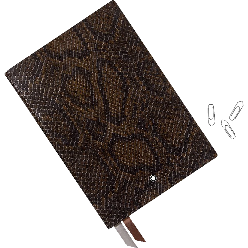 Montblanc Notebook - #146 Python Print Smoke - Lined-Pen Boutique Ltd