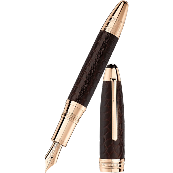 Montblanc Meisterstuck Fountain Pen - Great Masters - Alligator Leather - Brown-Pen Boutique Ltd