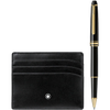 Montblanc Meisterstuck Gift Set (Rollerball & Pocket Holder) - Black-Pen Boutique Ltd