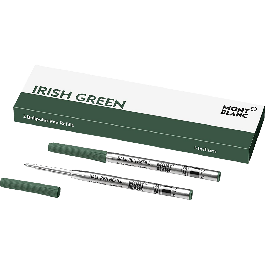 Montblanc Ballpoint Refill - Irish Green - Medium - 2 Per Pack-Pen Boutique Ltd