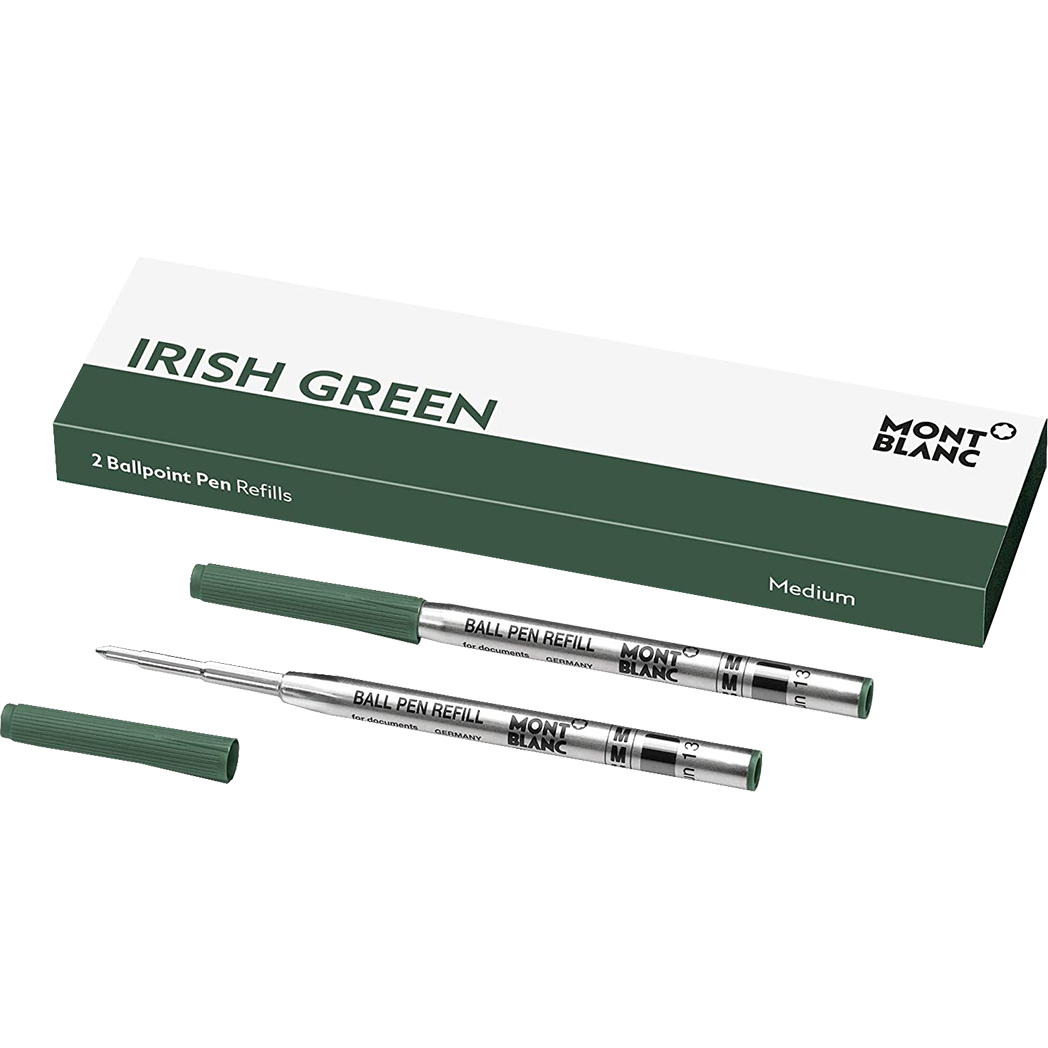 Montblanc Ballpoint Refill - Irish Green - Medium - 2 Per Pack-Pen Boutique Ltd