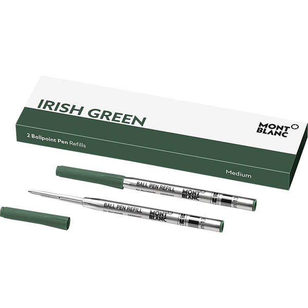 Montblanc Ballpoint Refill - Irish Green - Medium - 2 Per Pack-Pen Boutique Ltd