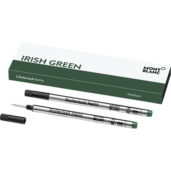 Montblanc Rollerball Pen Refill - Irish Green - Medium - 2 Per Pack-Pen Boutique Ltd