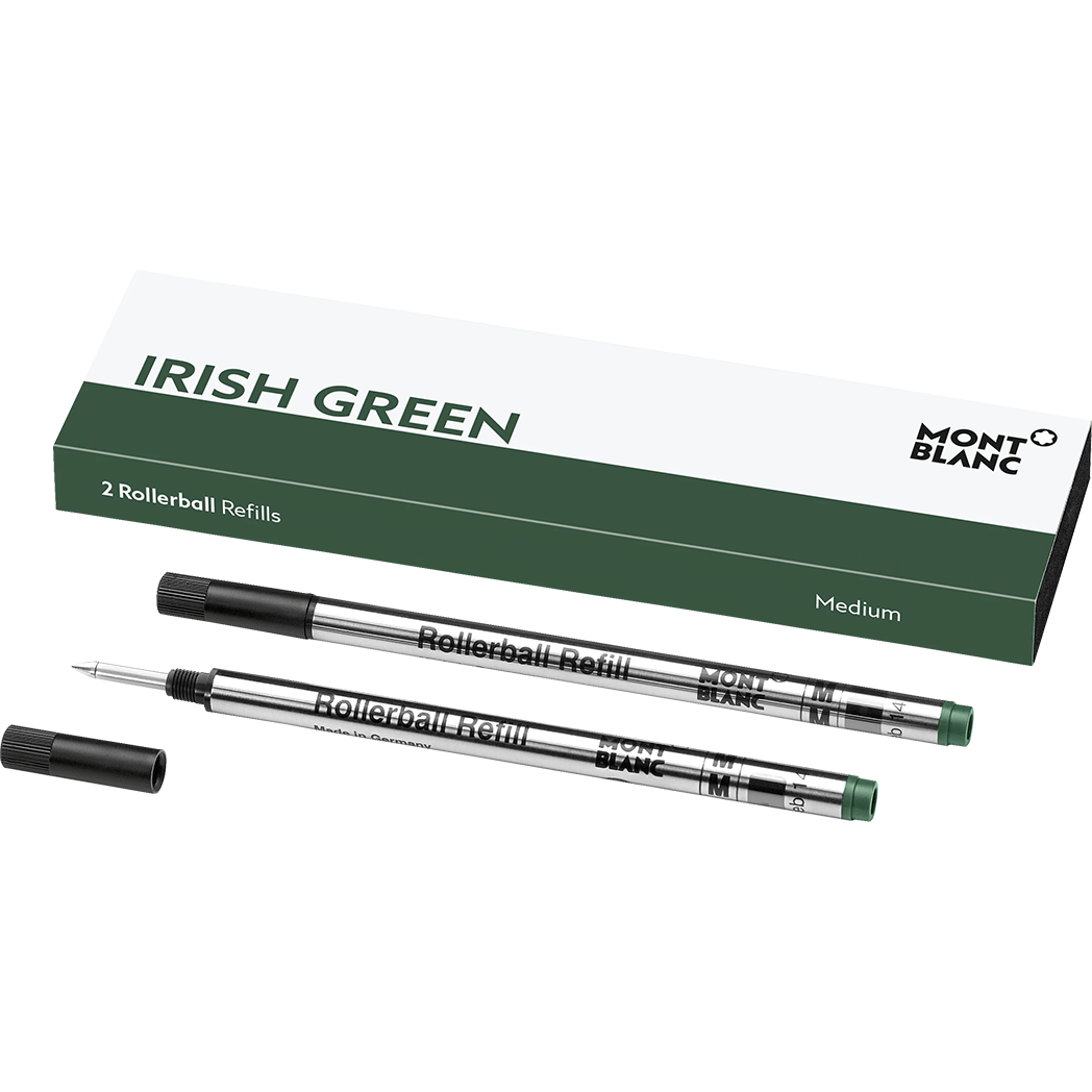Montblanc Rollerball Pen Refill - Irish Green - Medium - 2 Per Pack-Pen Boutique Ltd
