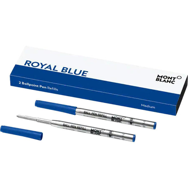 Montblanc Ballpoint Refill - Royal Blue (2 Per Pack)-Pen Boutique Ltd