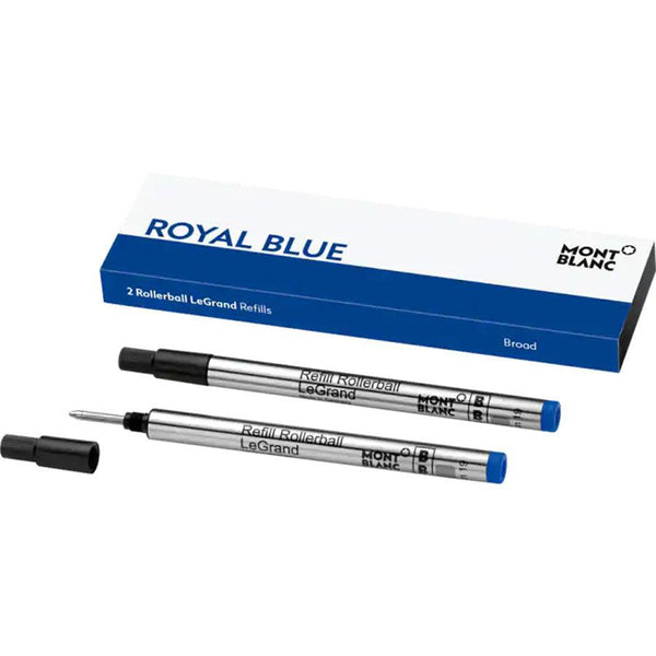 Montblanc LeGrand Rollerball Refill - Royal Blue (2 Per Pack)-Pen Boutique Ltd