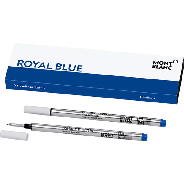 Montblanc Fineliner Refill - Royal Blue (2 Per Pack)-Pen Boutique Ltd