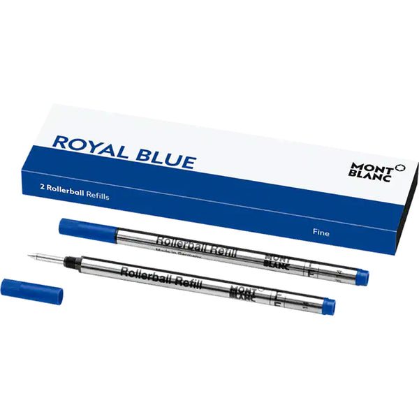 Montblanc Rollerball Refill - Royal Blue (2 Per Pack)-Pen Boutique Ltd