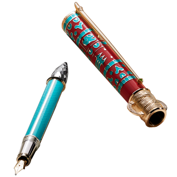 Montblanc Fountain Pen - Limited Edition 888 - Patron of Art - Moctezuma-Pen Boutique Ltd