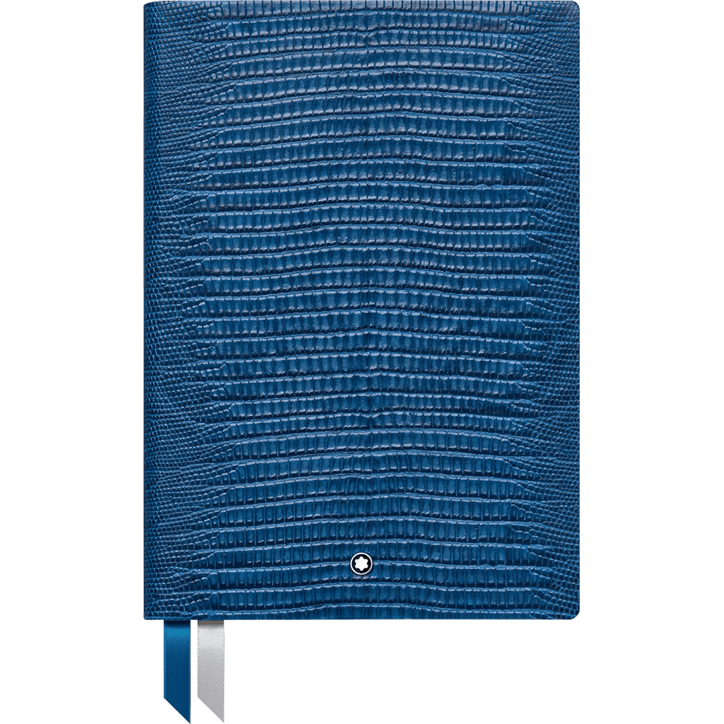Montblanc Notebook - 146 Lizard Print - Federal Blue - Lined - Pen Boutique Ltd