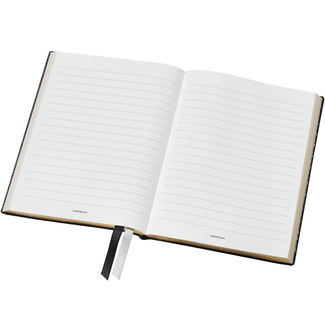 Montblanc Notebook - #146 Lizard Print - Black - Lined-Pen Boutique Ltd