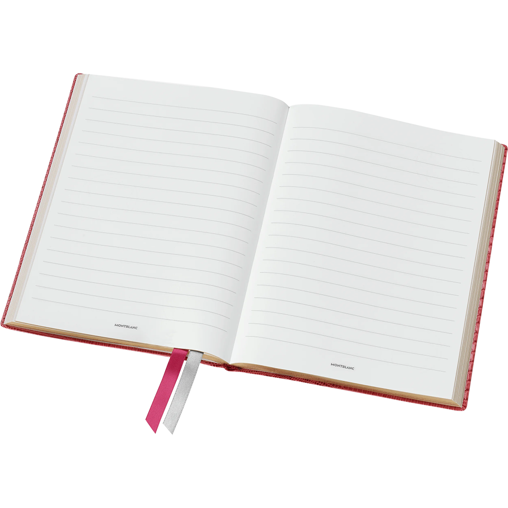 Montblanc Notebook - #146 Lizard Print - Cardinal Red - Lined-Pen Boutique Ltd