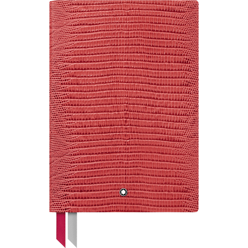 Montblanc Notebook - #146 Lizard Print - Cardinal Red - Lined-Pen Boutique Ltd