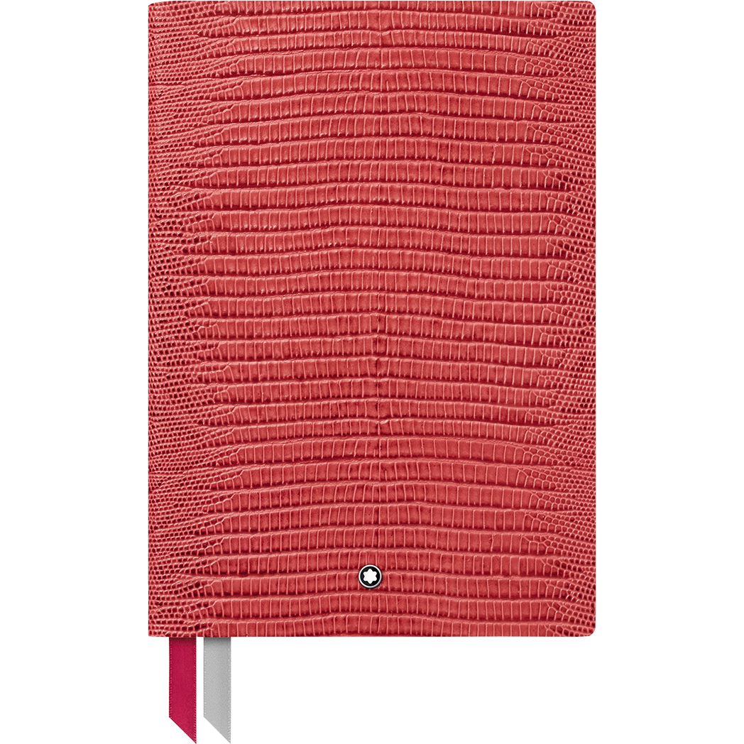 Montblanc Notebook - #146 Lizard Print - Cardinal Red - Lined-Pen Boutique Ltd