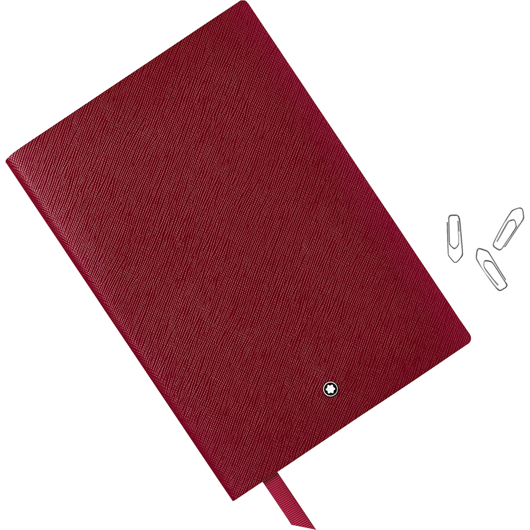 Montblanc Notebook - #146 Carmine Red - Lined-Pen Boutique Ltd